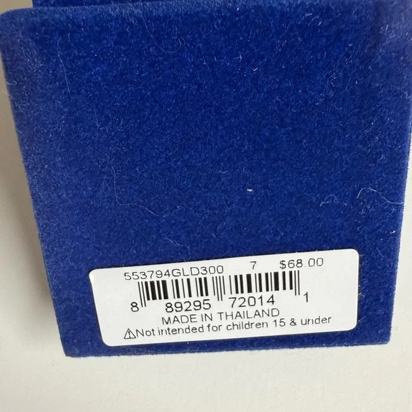 Kurt Geiger Gold Ring with Green Heart Design - Picture 4 of 7